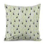 Cute Panda And Bamboo Pattern Print Pillow Cover