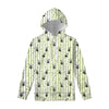 Cute Panda And Bamboo Pattern Print Pullover Hoodie