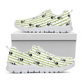 Cute Panda And Bamboo Pattern Print White Running Shoes