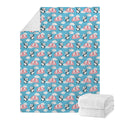 Cute Panda And Parachute Pattern Print Blanket