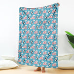Cute Panda And Parachute Pattern Print Blanket