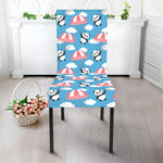Cute Panda And Parachute Pattern Print Dining Chair Slipcover