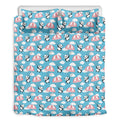 Cute Panda And Parachute Pattern Print Duvet Cover Bedding Set