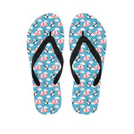 Cute Panda And Parachute Pattern Print Flip Flops