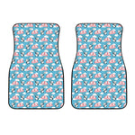 Cute Panda And Parachute Pattern Print Front Car Floor Mats