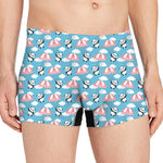 Cute Panda And Parachute Pattern Print Men's Boxer Briefs