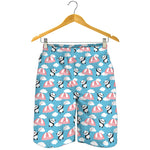 Cute Panda And Parachute Pattern Print Men's Shorts