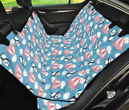 Cute Panda And Parachute Pattern Print Pet Car Back Seat Cover