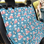Cute Panda And Parachute Pattern Print Pet Car Back Seat Cover