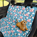 Cute Panda And Parachute Pattern Print Pet Car Back Seat Cover