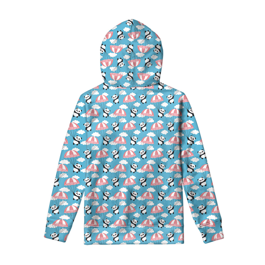 Cute Panda And Parachute Pattern Print Pullover Hoodie