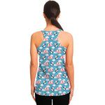 Cute Panda And Parachute Pattern Print Women's Racerback Tank Top