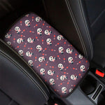 Cute Panda Cupid Valentine Pattern Print Car Center Console Cover