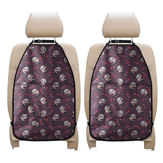 Cute Panda Cupid Valentine Pattern Print Car Seat Organizers