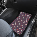 Cute Panda Cupid Valentine Pattern Print Front and Back Car Floor Mats