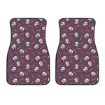 Cute Panda Cupid Valentine Pattern Print Front Car Floor Mats