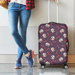Cute Panda Cupid Valentine Pattern Print Luggage Cover