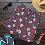 Cute Panda Cupid Valentine Pattern Print Men's Shorts