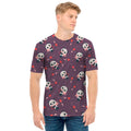 Cute Panda Cupid Valentine Pattern Print Men's T-Shirt