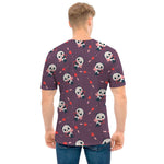 Cute Panda Cupid Valentine Pattern Print Men's T-Shirt