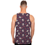 Cute Panda Cupid Valentine Pattern Print Men's Tank Top