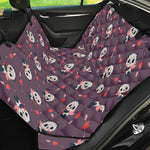 Cute Panda Cupid Valentine Pattern Print Pet Car Back Seat Cover