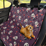 Cute Panda Cupid Valentine Pattern Print Pet Car Back Seat Cover