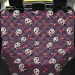 Cute Panda Cupid Valentine Pattern Print Pet Car Back Seat Cover