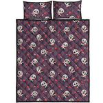 Cute Panda Cupid Valentine Pattern Print Quilt Bed Set