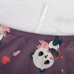Cute Panda Cupid Valentine Pattern Print Sofa Cover