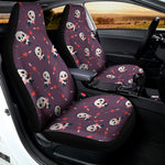 Cute Panda Cupid Valentine Pattern Print Universal Fit Car Seat Covers