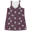 Cute Panda Cupid Valentine Pattern Print Women's Racerback Tank Top
