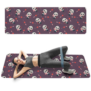 Cute Panda Cupid Valentine Pattern Print Yoga Mat – GearFrost
