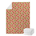 Cute Papaya Pattern Print Blanket