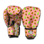 Cute Papaya Pattern Print Boxing Gloves
