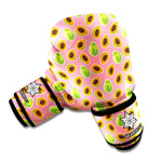 Cute Papaya Pattern Print Boxing Gloves