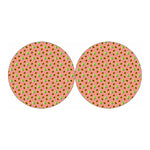 Cute Papaya Pattern Print Car Coasters