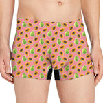 Cute Papaya Pattern Print Men's Boxer Briefs