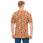 Cute Papaya Pattern Print Men's T-Shirt