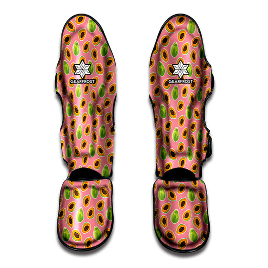 Cute Papaya Pattern Print Muay Thai Shin Guard