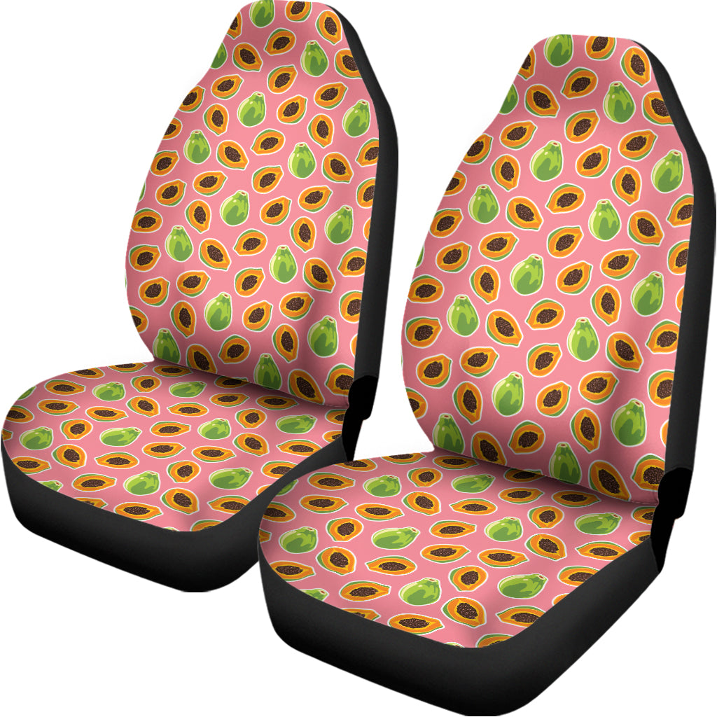 Cute Papaya Pattern Print Universal Fit Car Seat Covers