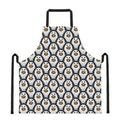 Cute Penguin Face Pattern Print Apron