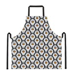 Cute Penguin Face Pattern Print Apron