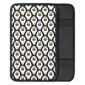 Cute Penguin Face Pattern Print Car Center Console Cover