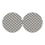 Cute Penguin Face Pattern Print Car Coasters