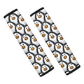 Cute Penguin Face Pattern Print Car Seat Belt Covers