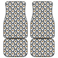 Cute Penguin Face Pattern Print Front and Back Car Floor Mats