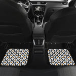 Cute Penguin Face Pattern Print Front and Back Car Floor Mats
