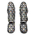 Cute Penguin Face Pattern Print Muay Thai Shin Guards