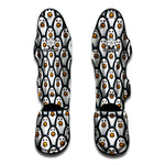 Cute Penguin Face Pattern Print Muay Thai Shin Guard